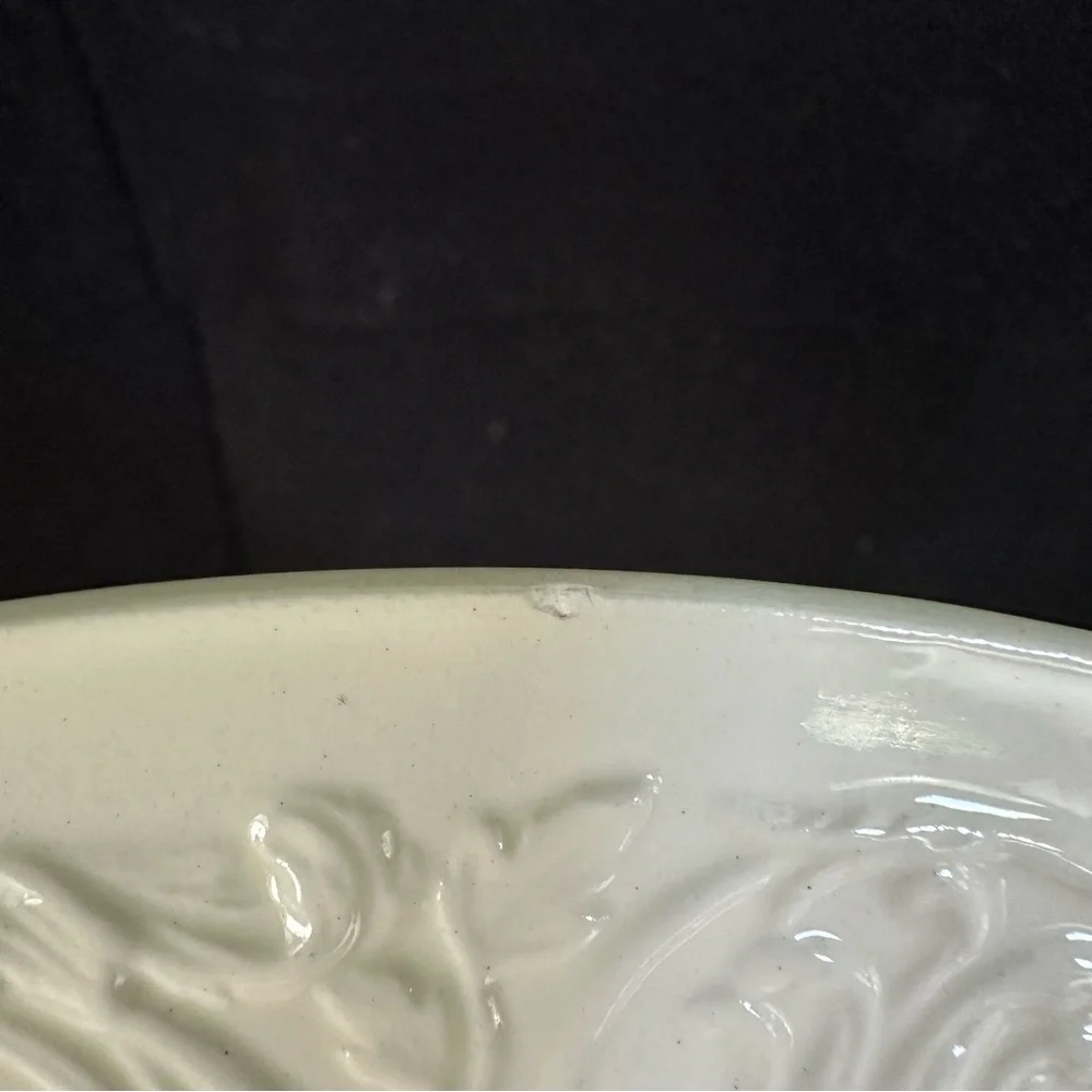 Two Wedgwood Patrician Ivory Dinner Plates-Vintage